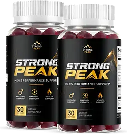 2 bottles of StrongPeak gummies